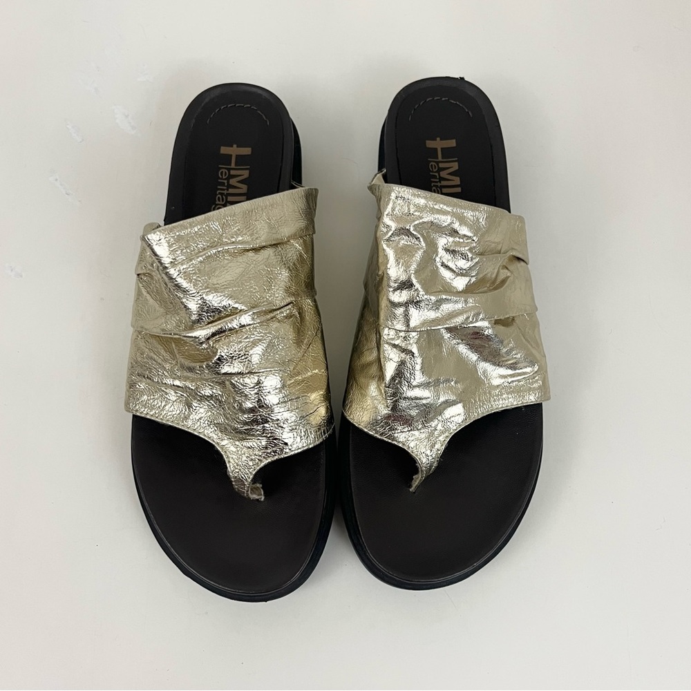 Mia Heritage Oasis Sandal Soft Gold Leather New Without Tags/Box Womens Size 6.5